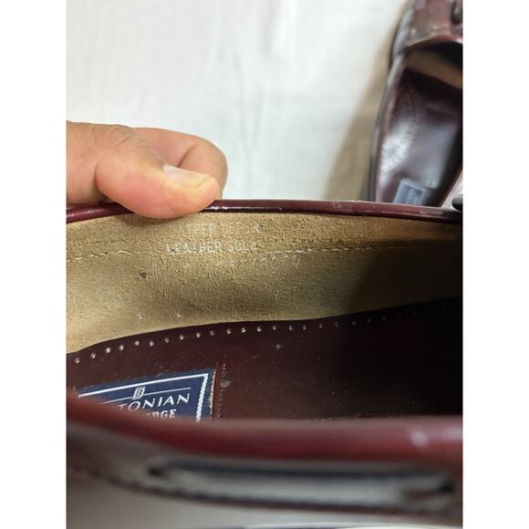 VTG Bostonian Heritage Tassel Loafers Men’s 9.5 /10 Leather Sole Burgundy USA main image 4